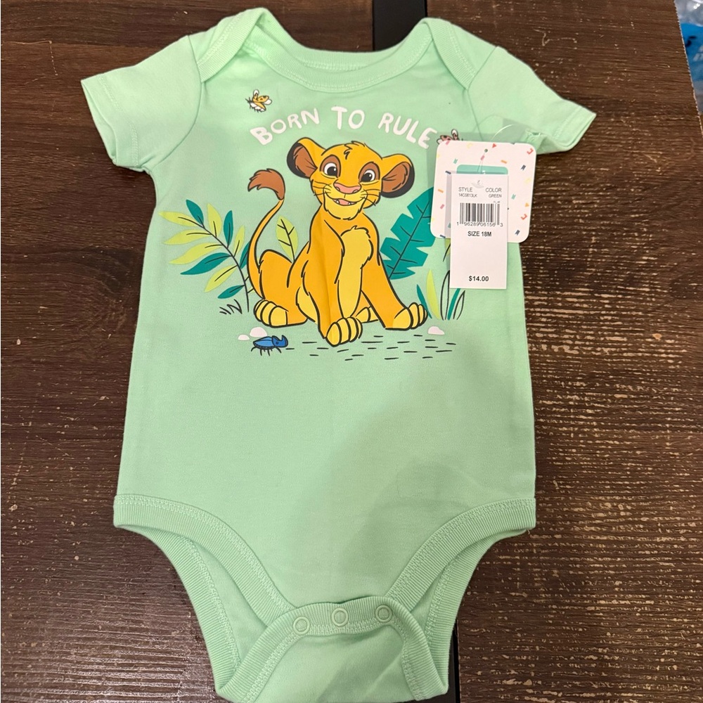 Disney Green Simba Bodysuit